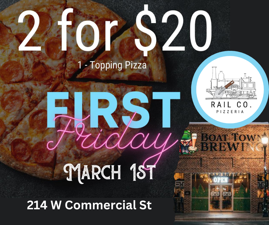 Rail Co Pizzeria March 1 First Friday Downtown Lebanon MO