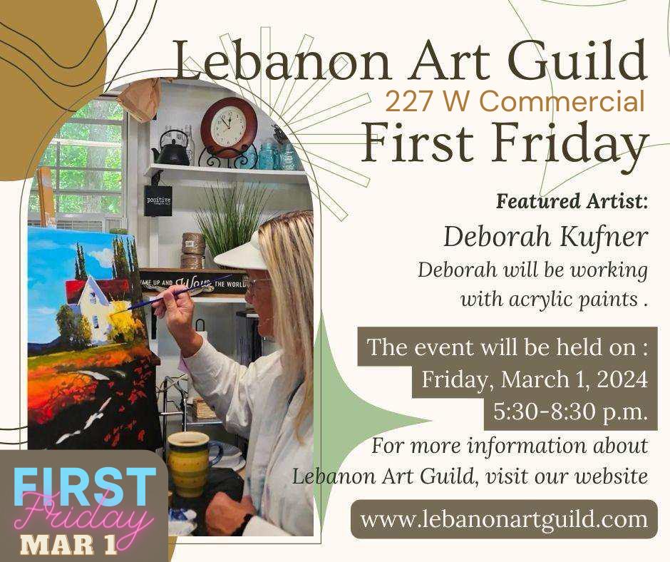 Art Guild Mar 1 First Friday Downtown Lebanon MO