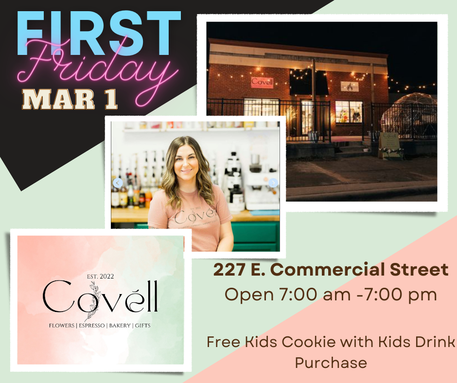 Covell March 1 First Friday Downtown Lebanon MO