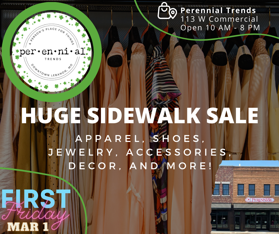 Perennial Trends March 1 First Friday Downtown Lebanon MO