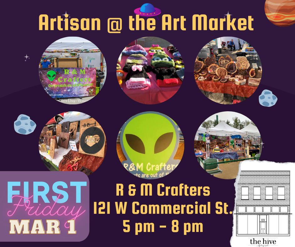 R&M Crafters First Friday Mar 1 Downtown Lebanon MO
